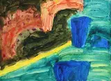 West Cork Landscape by William Crozier, 1995, watercolour on paper, sold Apr 2021