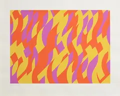 Bridget Riley British, Carnival, 2000, limited edition screenprint - numbered 49 from an edition of 75