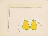 William Scott, Lemon Pears, 1974, limited edition lithograph in colours on wove paper - number 8 from an edition of 85 - printed by Kelpra Studio, London, published by Waddington Graphics, London