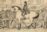 Fair Day by Jack Butler Yeats, ink drawing, sold Apr 2021