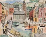 Mainie Jellett, Youghal, Co Cork, gouache