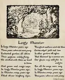 Leafy Munster by Jack Butler Yeats, c.1912, ink and wash with calligraphic text of poem by Dorothy M. Emerson, offered Apr 2021