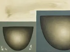 Guggi, Still Life - Vessels, 2004, oil on canvas board