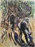 Patrick Swift, The Olive Pickers, oil on canvas