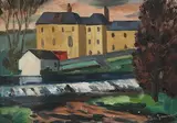 Norah McGuinness, The Cotton Mill, oil on canvas