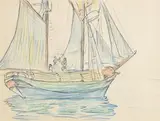 Mary Swanzy, Side View of Fishing Boat in Full Sail