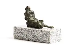 Reclining Figures by Edward Delaney, unique bronze on stone base, sold Apr 2021