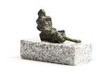 Edward Delaney, Reclining Figures, unique bronze on stone base