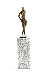 Edward Delaney, Nude Study, unique bronze on stone base