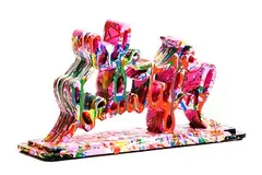 Thierry Guetta, Life is Beautiful, 2020, cast resin with hand dripped paint - artist's proof number 7 from an edition of 10