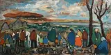 The Tinkers Camp by Markey Robinson, oil on board, sold Apr 2021