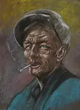 Harry Kernoff, The Dub, pastel
