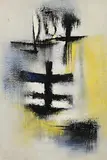 Kenneth Mahood, Grey Light, 1959, oil on linen laid on board