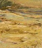 Mary Lohan, Mayo Coastline, oil on board