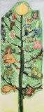 Gerard Dillon, Tree of Light, collage and mixed media on board