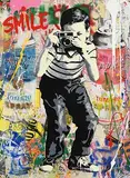 Thierry Guetta, Smile, 2020, acrylic, stencil and mixed media/silkscreen