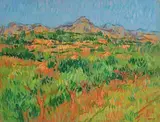 Desmond Carrick, The Olive Grove, oil on canvas board