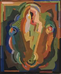 Mainie Jellett, Abstract Composition, gouache