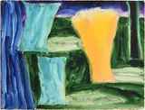 Coastal Landscape, West Cork by William Crozier, 1994, watercolour, sold Mar 2021