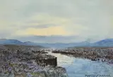 Connemara Boglands by William Percy French, watercolour, sold Mar 2021