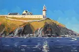 Ivan Sutton, Galley Lighthouse, Rosscarbery, Co. Cork, oil on board