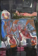 Brian Maguire, Two Views of Lovers (1988/'99), oil on canvas