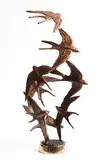 Colm J. Brennan, Sand Martins in Flight, unique bronze