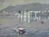 Ken Howard, Morning Reflection, Lake Palace Hotel