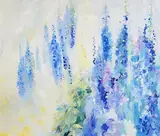 Maurice Henderson, Flower Garden, 1989, oil on canvas
