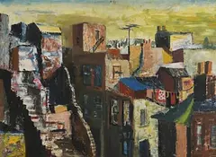 Seamus O'Colmain, George's Pocket, Dublin, oil on board