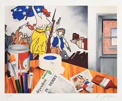 My Studio by Robert Ballagh, limited edition screenprint - artist's proof, sold Mar 2021