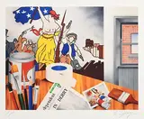 Robert Ballagh, My Studio, limited edition screenprint - artist's proof