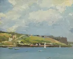 Kinsale Harbour by Henry Robertson Craig, oil on canvas board, sold Mar 2021
