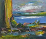Edward Maguire, Brittas Bay, oil on canvas