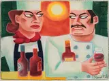 Graham Knuttel, After Service, pastel
