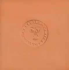 Pablo Picasso Spanish, Circle with Face, 1971, tile - red earthenware clay - numbered 107 from an edition of 500
