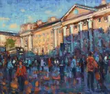 Norman Teeling, Trinity College, Dublin, oil on board