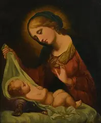 J. M. Kavanagh, Madonna and Child, oil on canvas