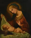 J. M. Kavanagh, Madonna and Child, oil on canvas