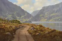 Gap of Dunloe, Co. Kerry by Gerard Marjoram, oil on canvas, sold Mar 2021