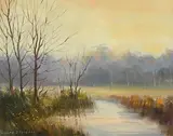 On the Lagan by Norman J. McCaig, oil on canvas board, sold Mar 2021