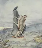 Thomas Ryan, The Legend of Cuchulainn, watercolour