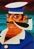 The Sailor's Friend by Graham Knuttel, oil on canvas, sold Mar 2021