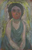 Stella Steyn, Study of a Lady, oil on canvas