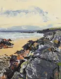 Dorothee Roberts French, Near Ballyconneely Golf Club, Galway, oil on canvas