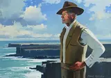 John Skelton Snr, Aran Man II, 1988, oil on canvas board