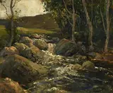 Glendun River by James Humbert Craig, oil on board, sold Jan 2021