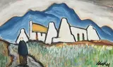 Returning Home by Markey Robinson, gouache, sold Jan 2021