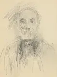 Self Portrait by John Butler Yeats, pencil drawing, offered Jan 2021