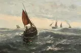 Thomas Rose Miles, North Sea Travellers, oil on canvas